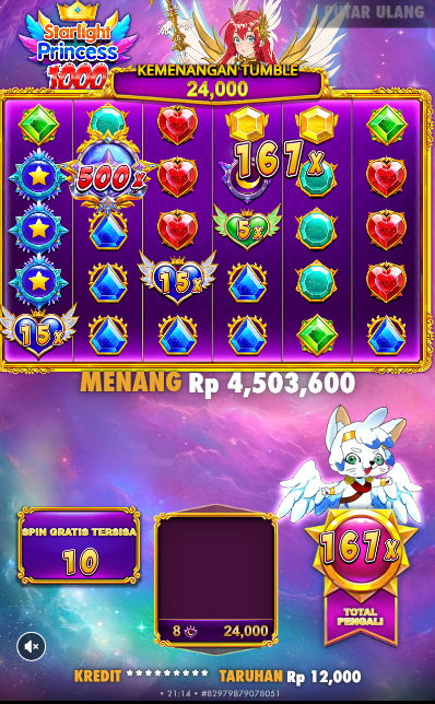 QQDEWA JACKPOT PERMAINAN SLOT PRAGMATIC PLAY STARLIGHT PRINCESS 1000 Rp.100.000.000,- LUNAS - Foto 6